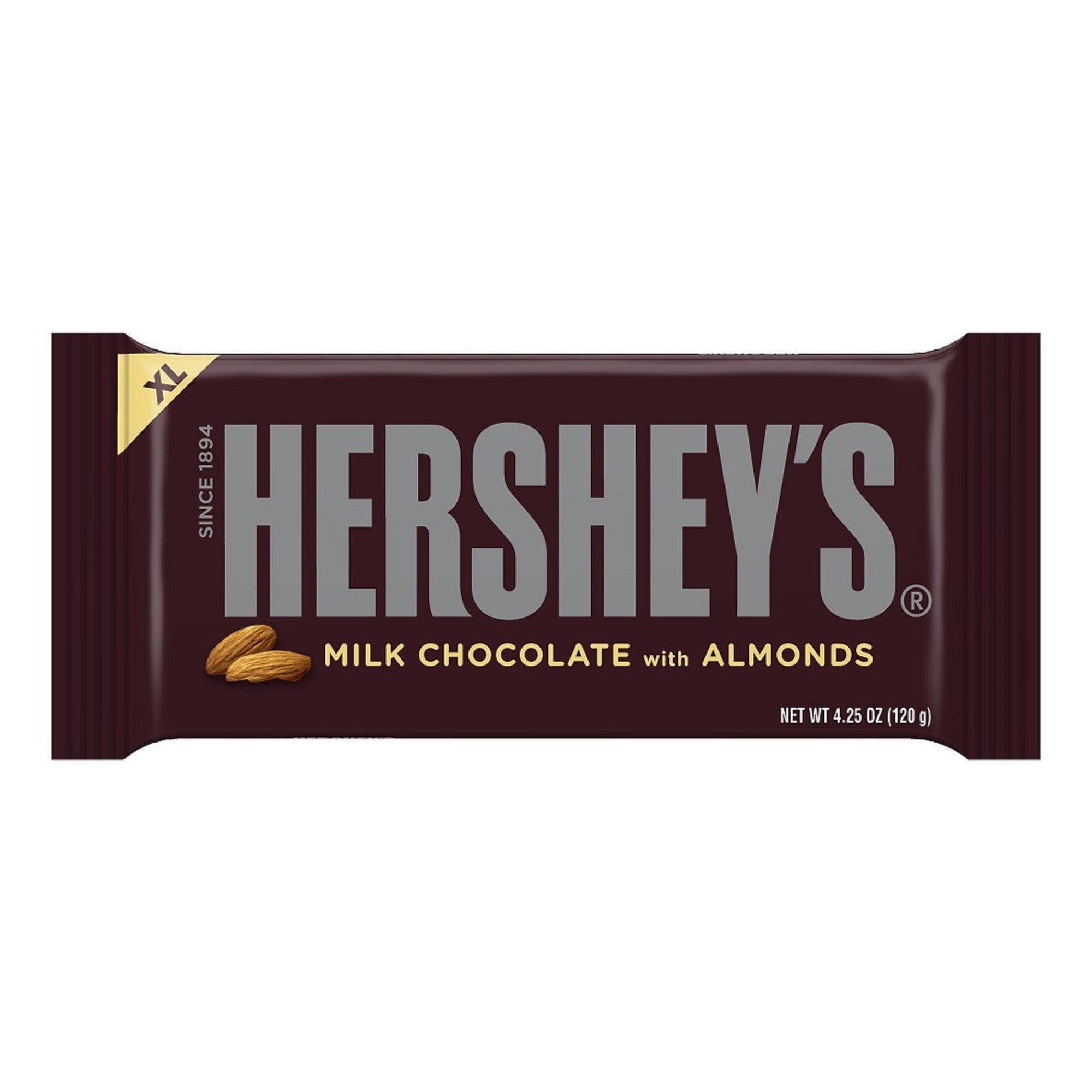 Hershey's Milk Chocolate with Almonds XL Candy Bar, 4.25oz