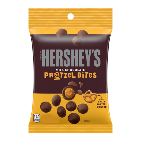 Hershey's Milk Chocolate Covered Pretzel Bites Snack, 2.3 Oz