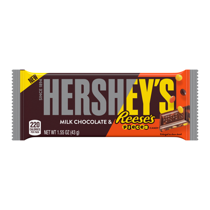 Hershey's Milk Chocolate & Reese's Pieces Bar, 1.55 oz