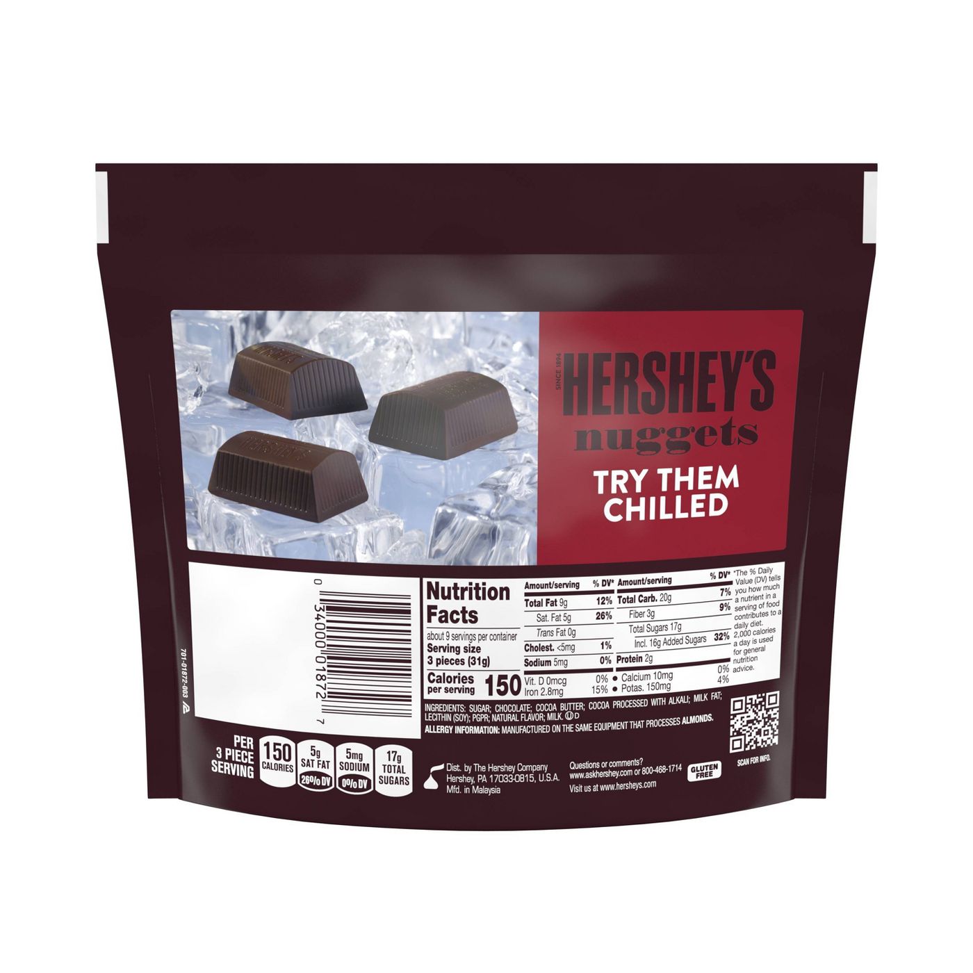 Hershey's Nuggets Special Dark, Share Size, 10.2oz