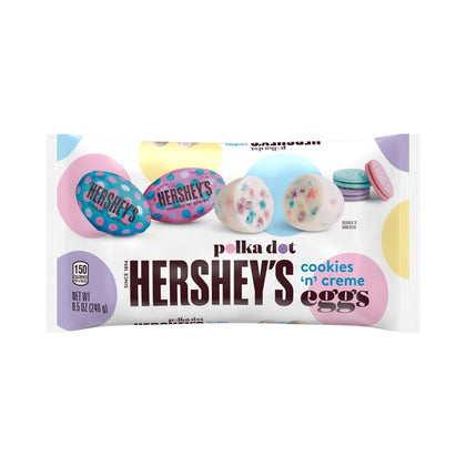 Hershey's, Polka Dot Cookies & Creme Easter Eggs Candy, 8.5oz
