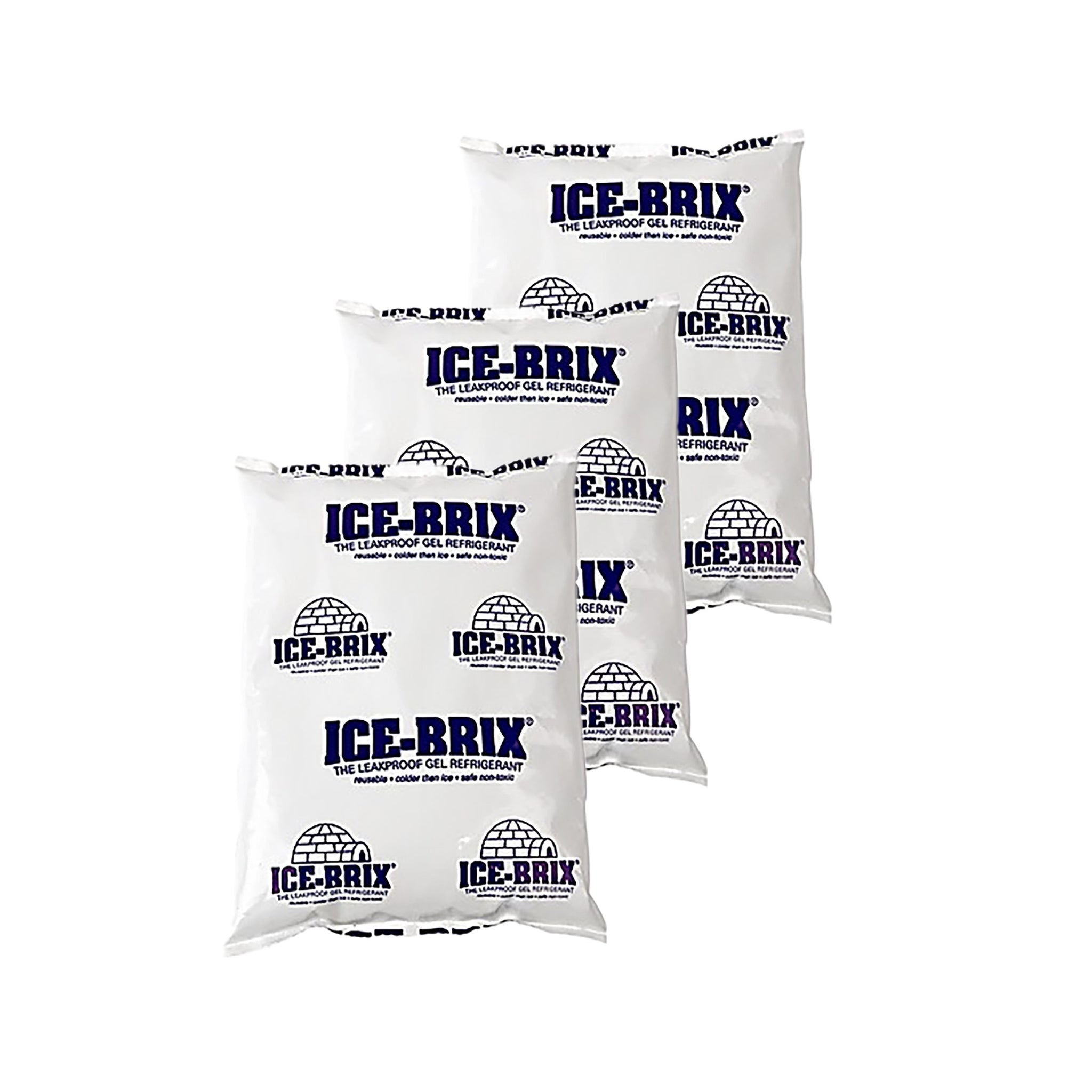 (Pack of 3) Reusable Ice-Brix® Cold Pack, 8oz