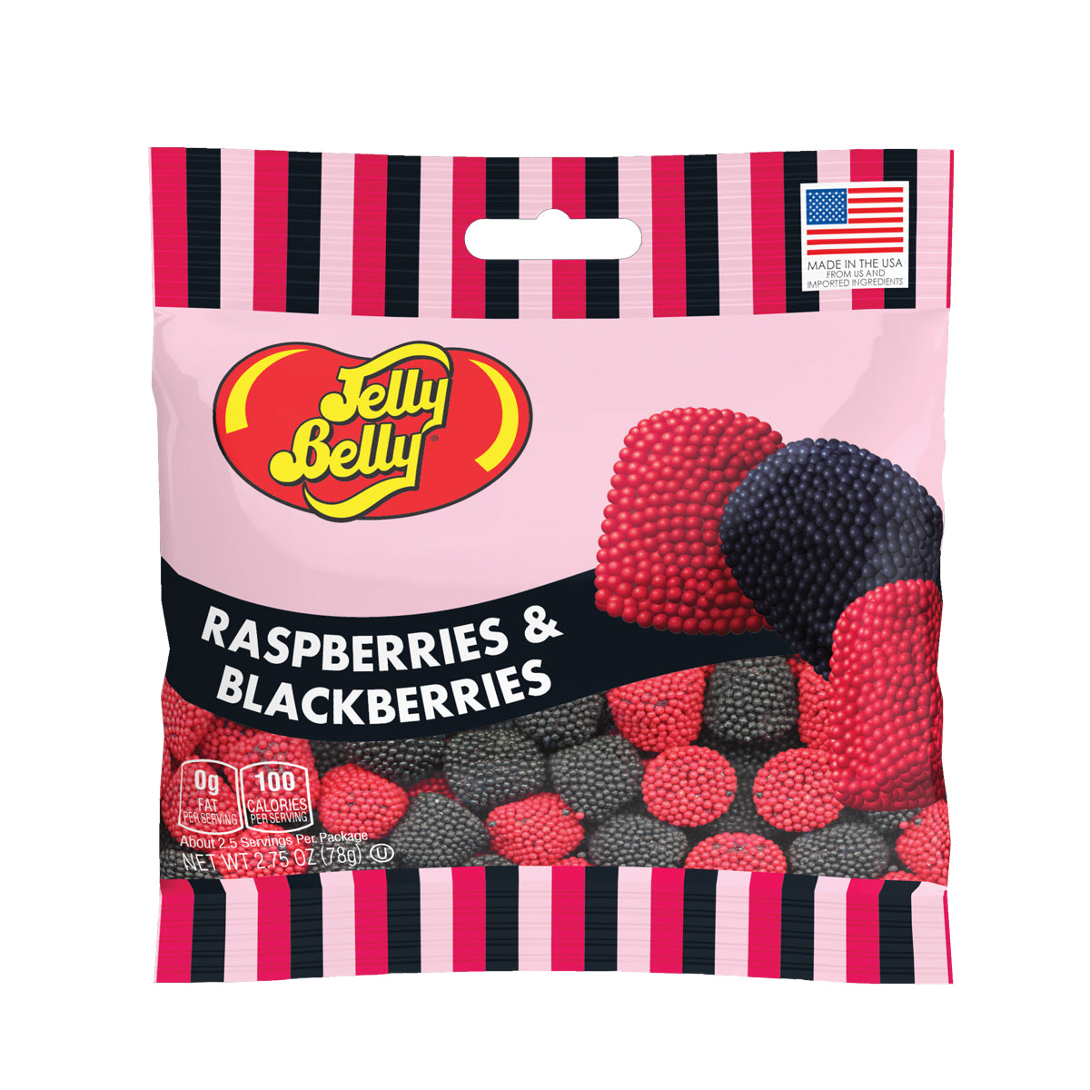 Jelly Belly Raspberries and Blackberries 2.75 oz