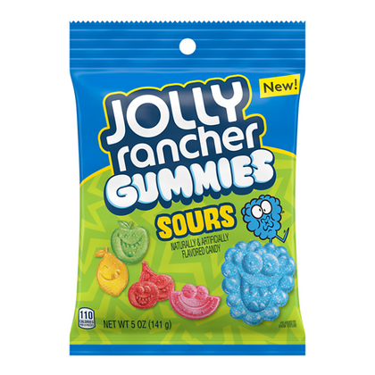 Jolly Rancher Sour Gummies Candy, 3.7 oz