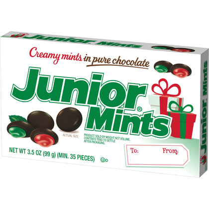 Junior Mints Red & Green Christmas Mints, Gift Box, 3.5oz