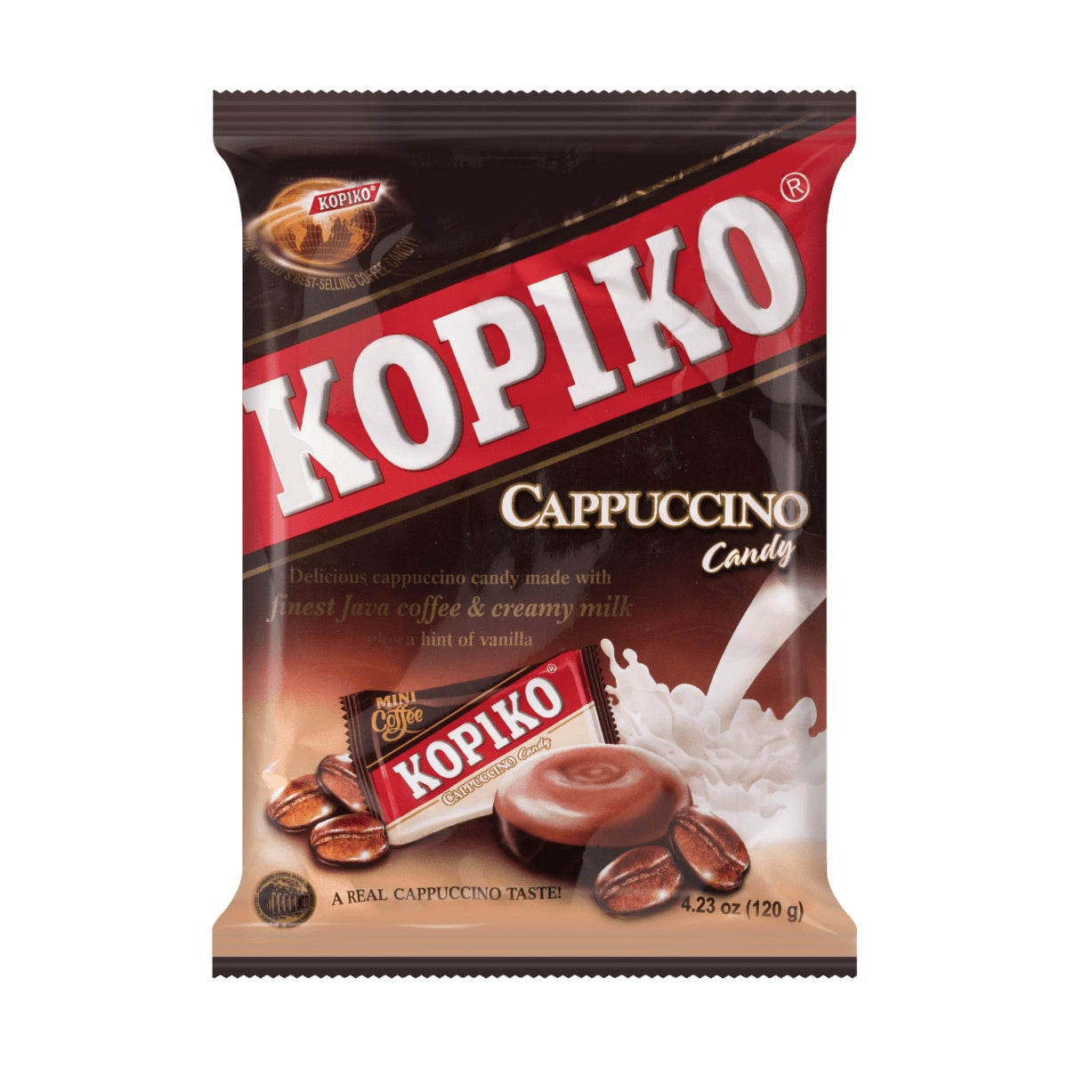 Kopiko Cappuccino Coffee Candy, 4.23 Oz