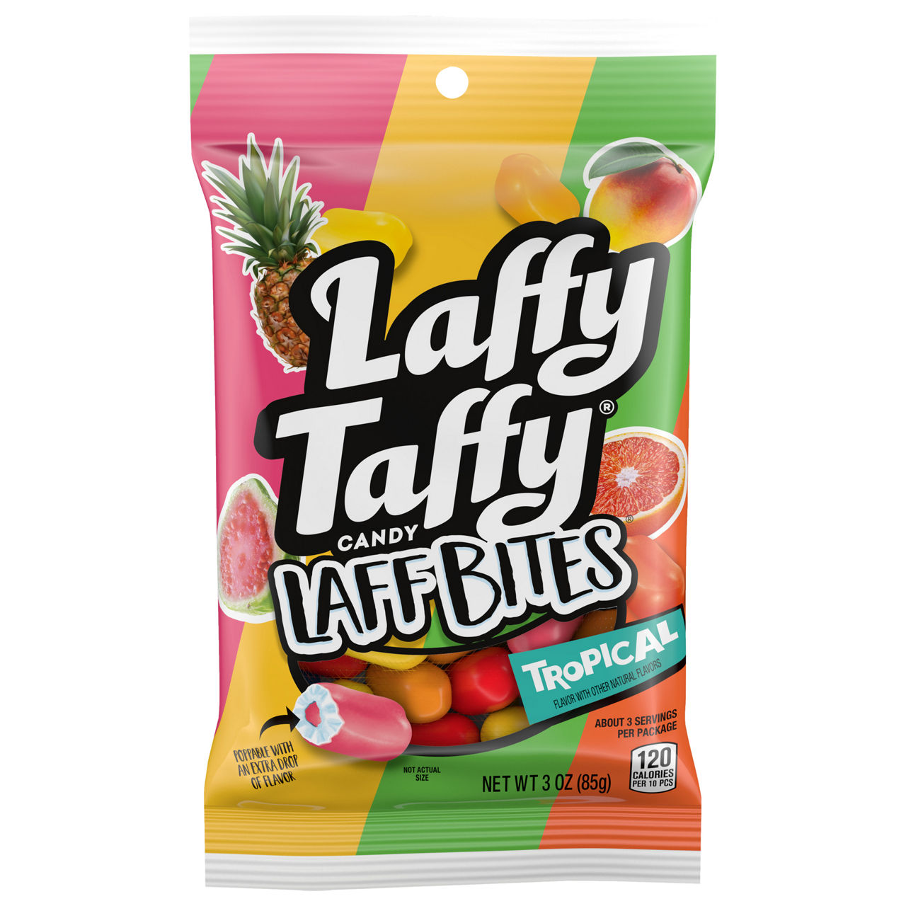 Laffy Taffy Laff Bites, Tropical, 3oz
