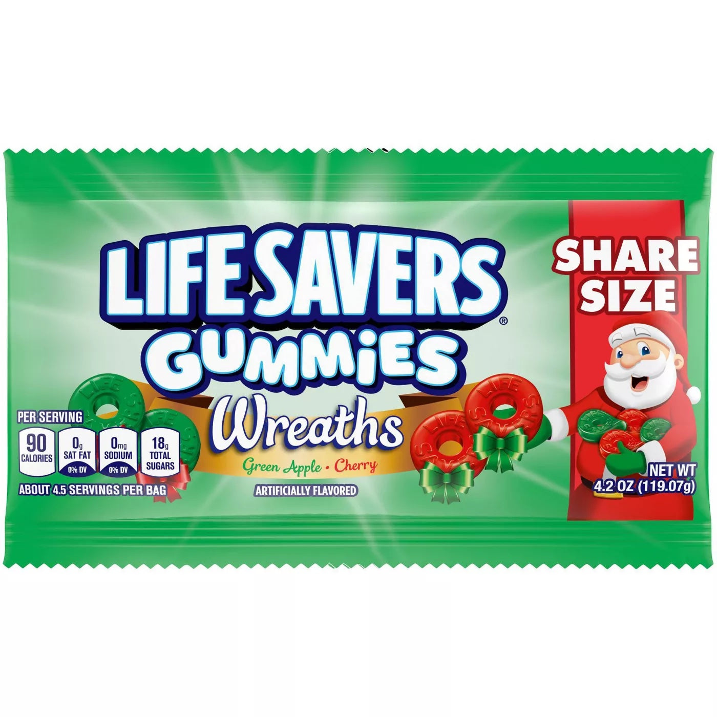 Lifesavers Gummies Wreaths, Share Size, 4.2oz