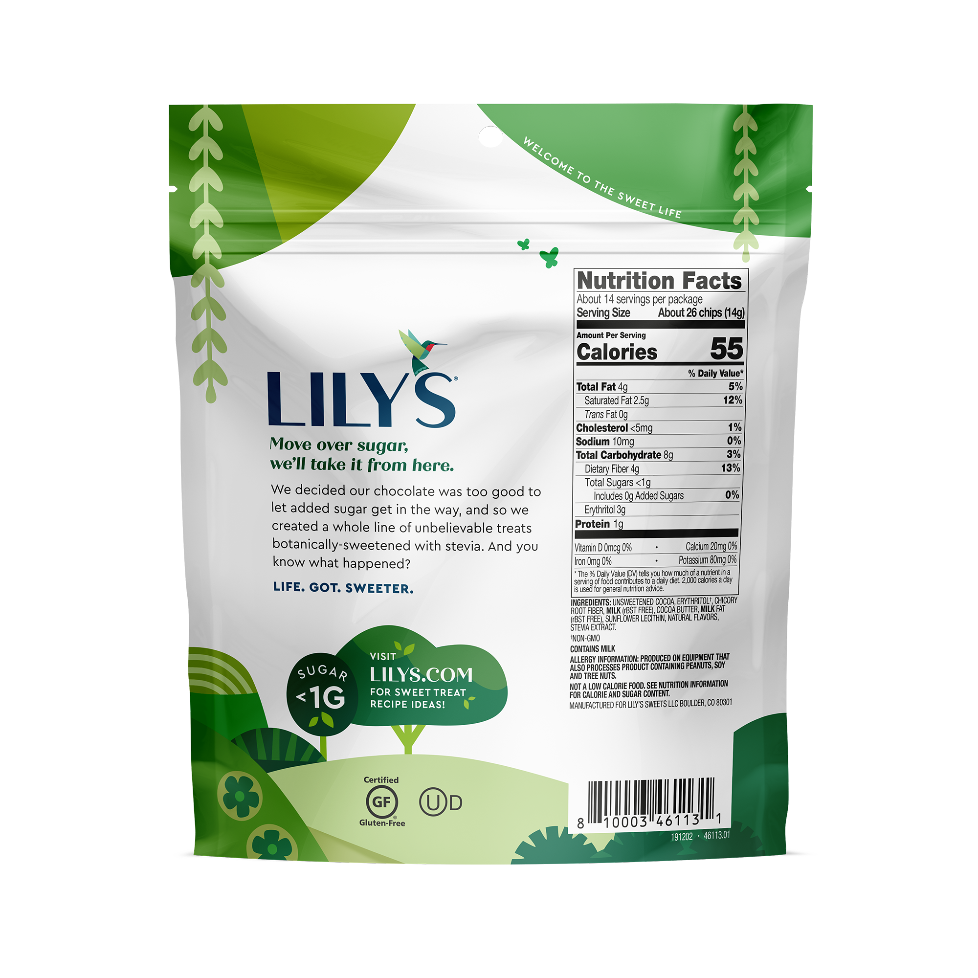 Lily's Chocolate Mint Flavor Baking Chips, 7oz