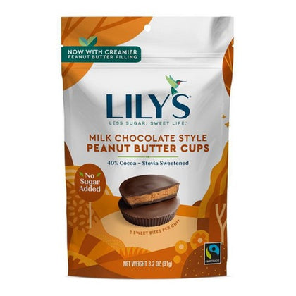 Lily's Milk Chocolate Style Peanut Butter Cups, 3.2oz