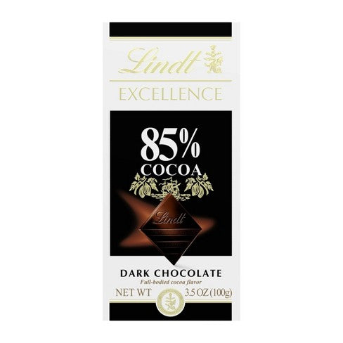 Lindt Excellence 85% Cocoa Dark Chocolate, 3.5oz