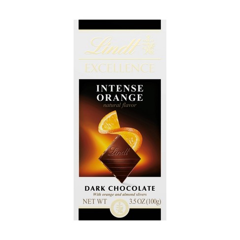 Lindt Excellence Intense Orange Dark Chocolate, 3.5oz
