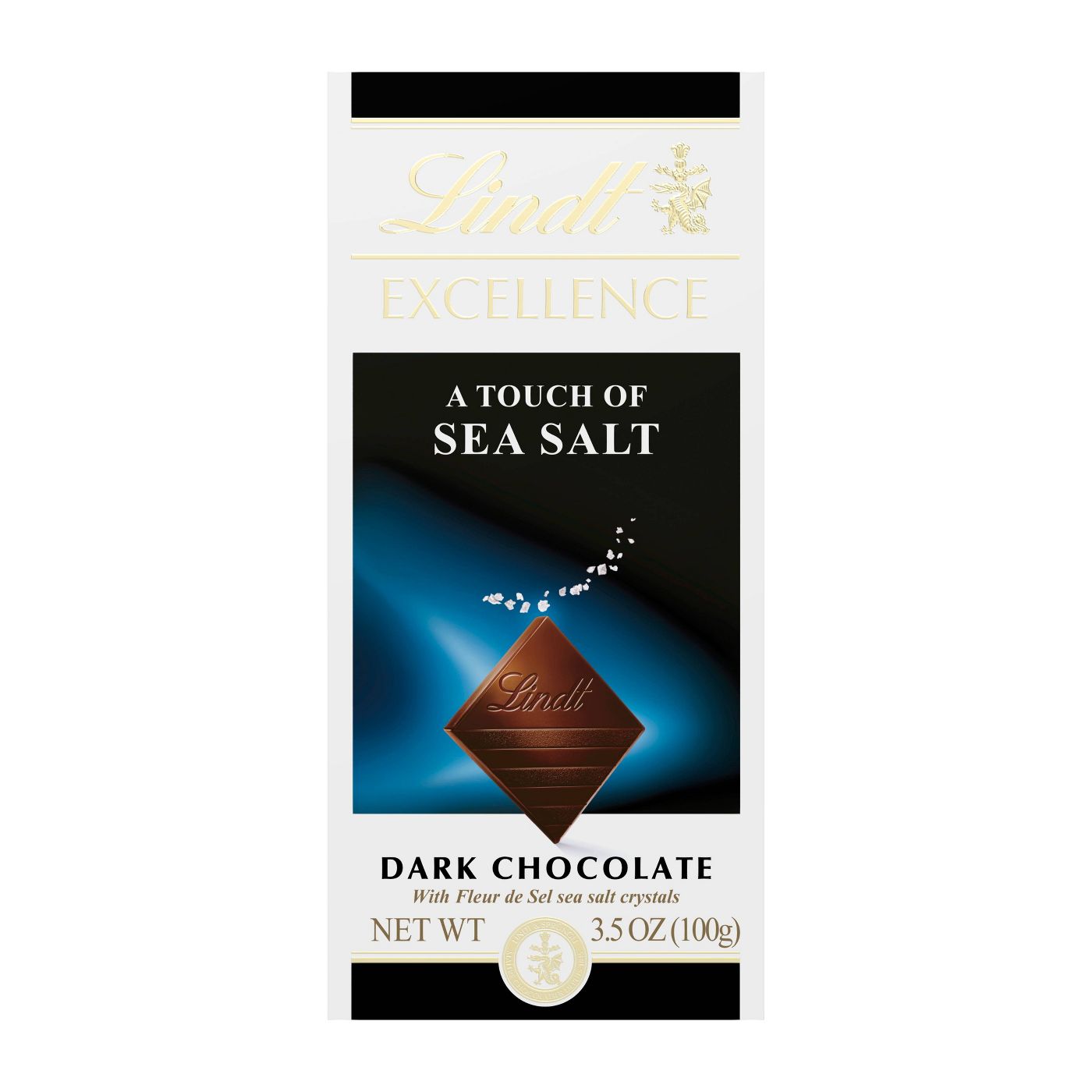 Lindt Excellence Sea Salt Dark Chocolate Bar, 3.5oz