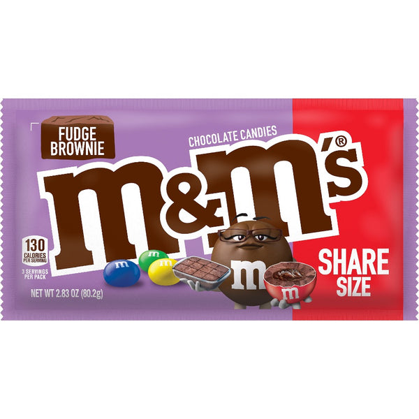 M&M's Crunchy Cookie Milk Chocolate Candy, Share Size - 2.83 oz Bag 