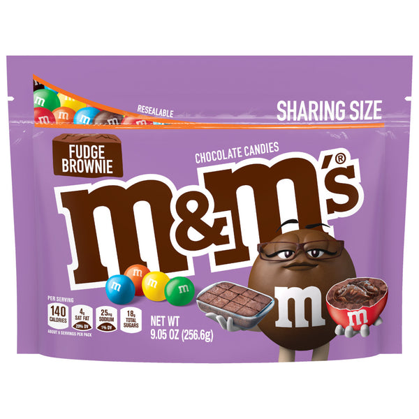 M&M's Chocolate Candies, Nut Brownie Mix, Share Size - 2.50 oz