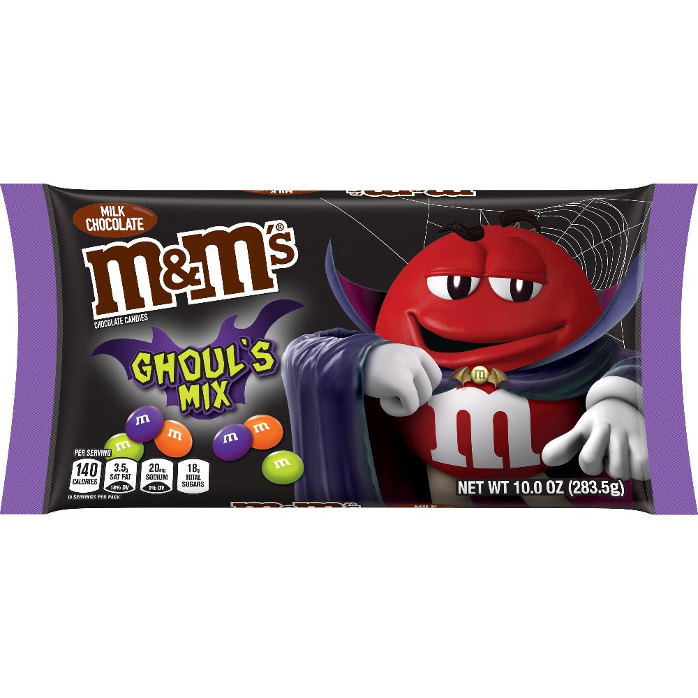 M&M'S Milk Chocolate Candy, Halloween Ghoul's Mix, 10oz