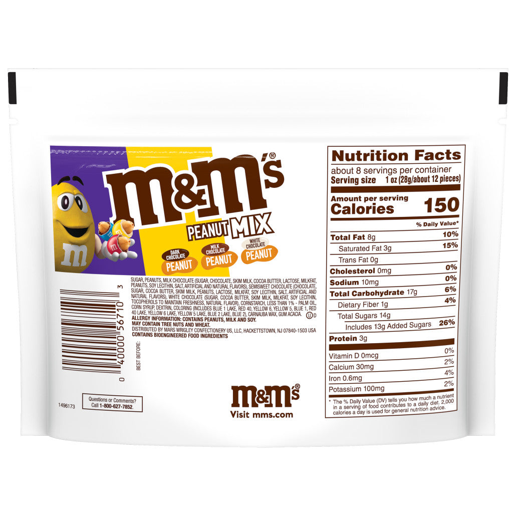 M&M'S Classic Mix Chocolate Candy Sharing Size, 8.3 oz Bag