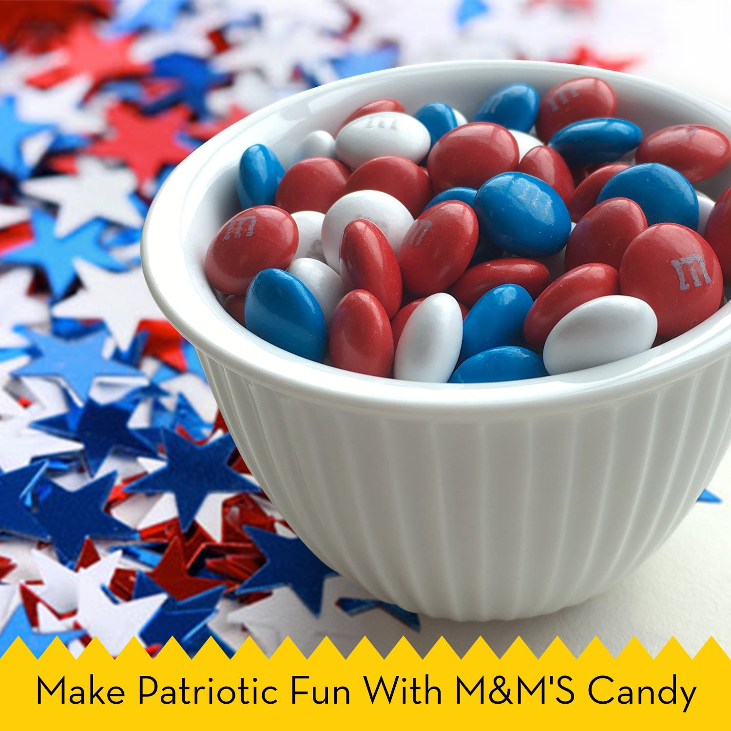 Patriotic M&M's Chocolate Candy - 1 lb Bag