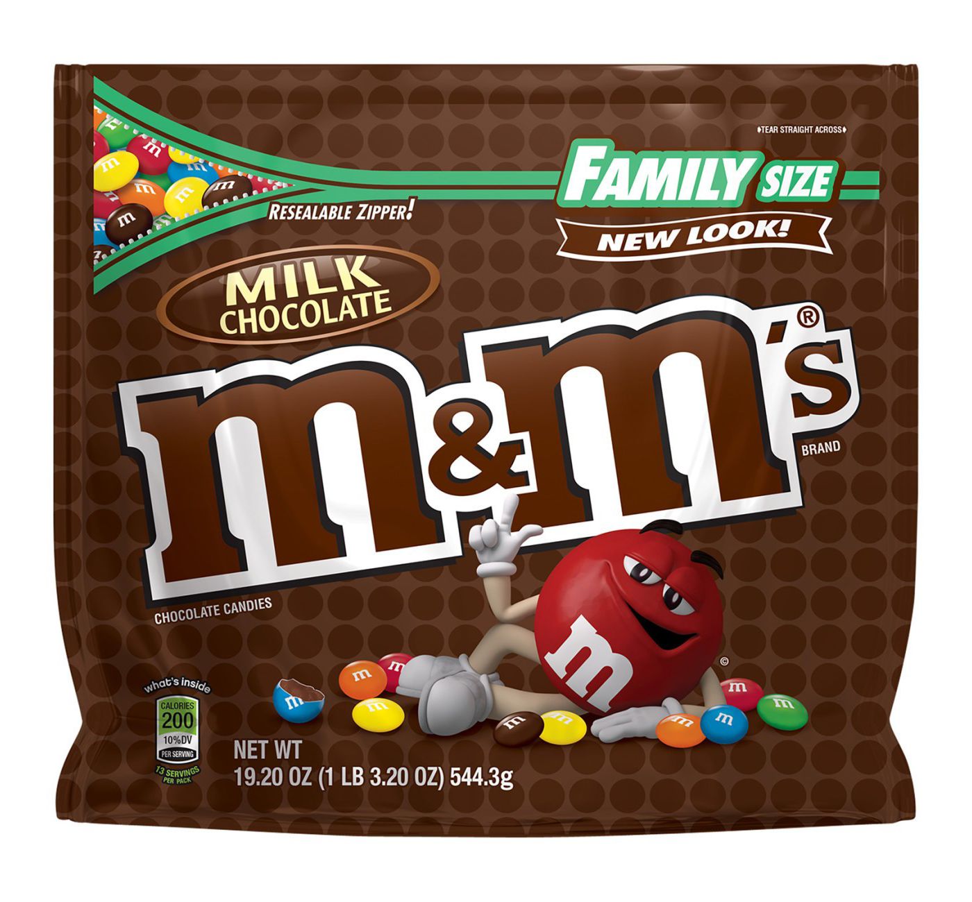 M&M's Milk Chocolate Candies Large Bag, 19.2 oz - Kroger