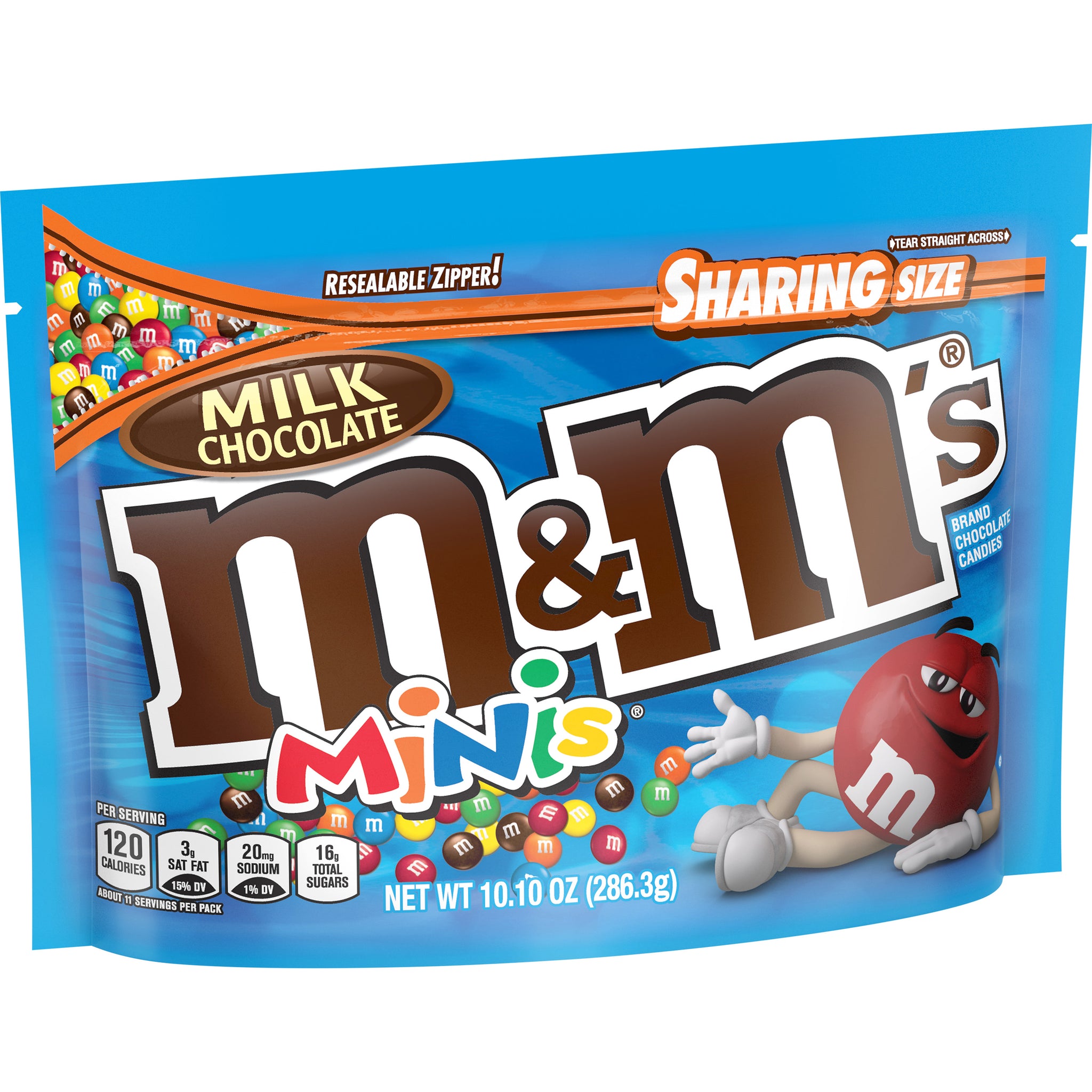 M&M'S Milk Chocolate Minis Candy, Sharing Size, 10.1oz