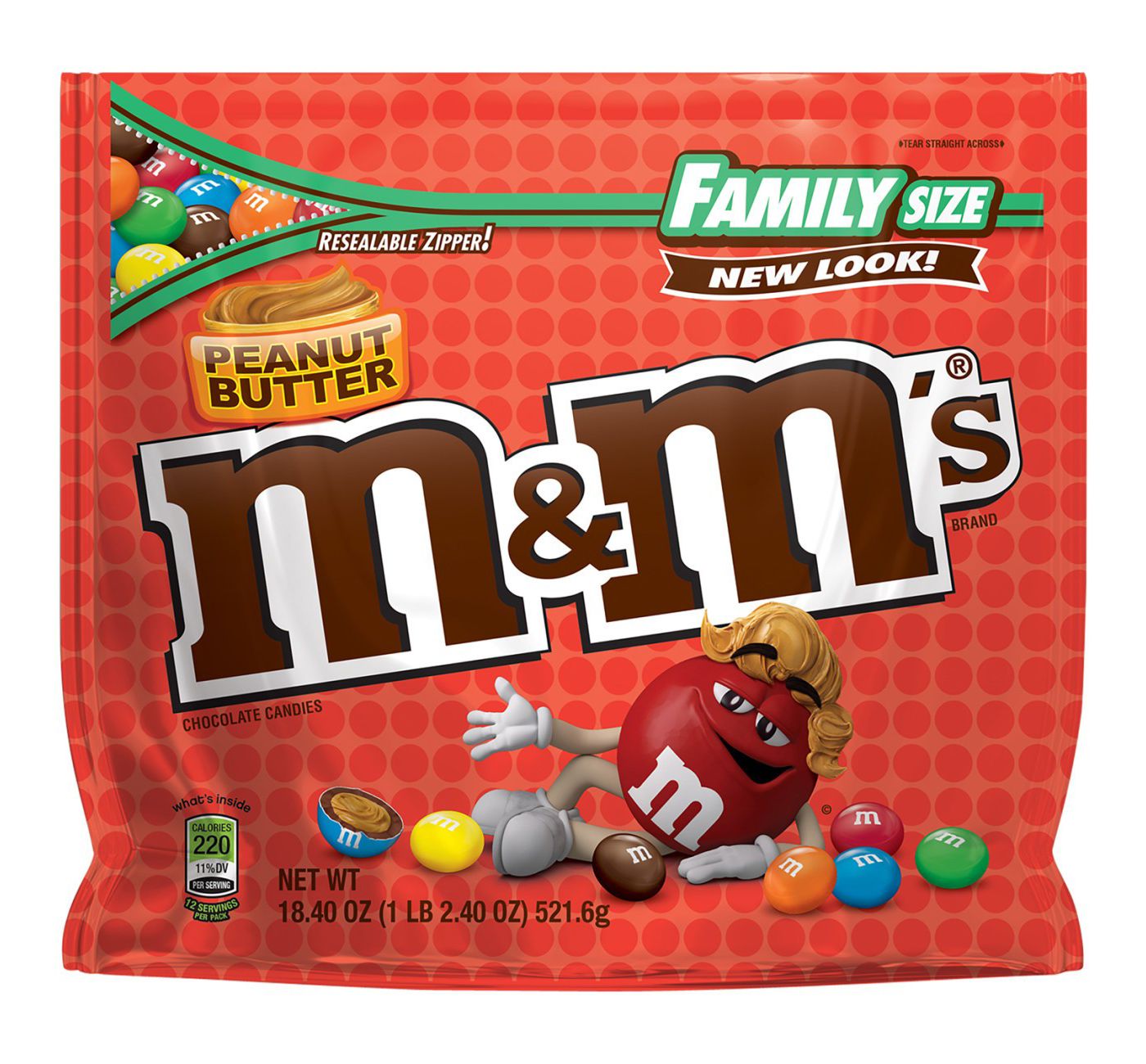 M&M'S Peanut Butter Chocolate Candy Bag, 18.4-oz. Bag - Fry's Food Stores