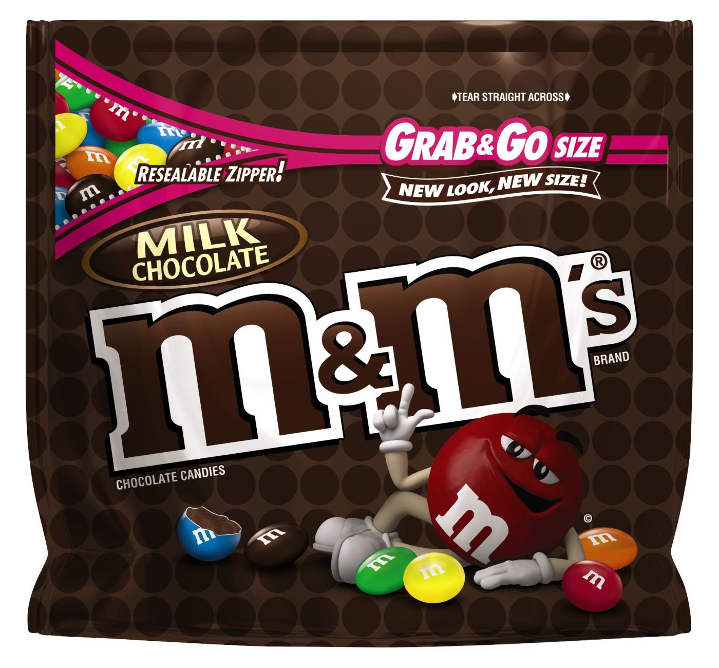 M&M's Peanut Butter Milk Chocolate Candy Grab & Go Size Peanut Butter