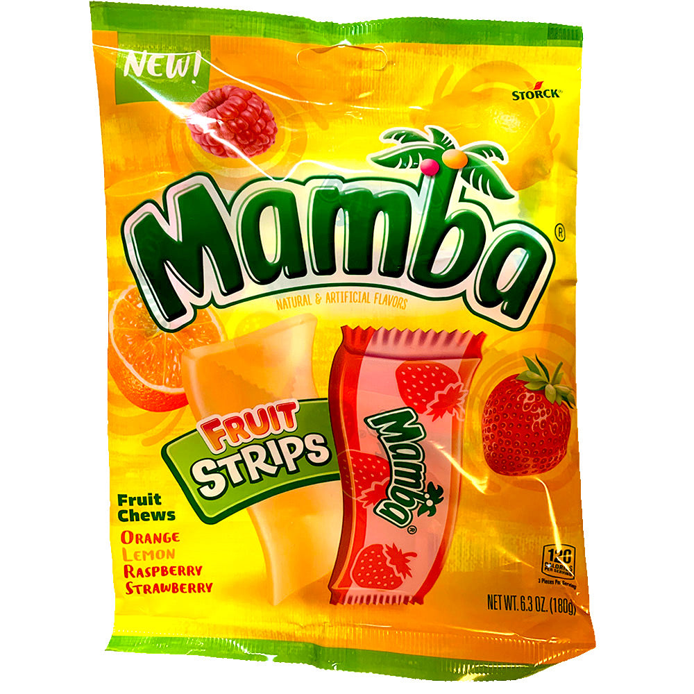Mamba Fruit Chew Strips, 6.3oz