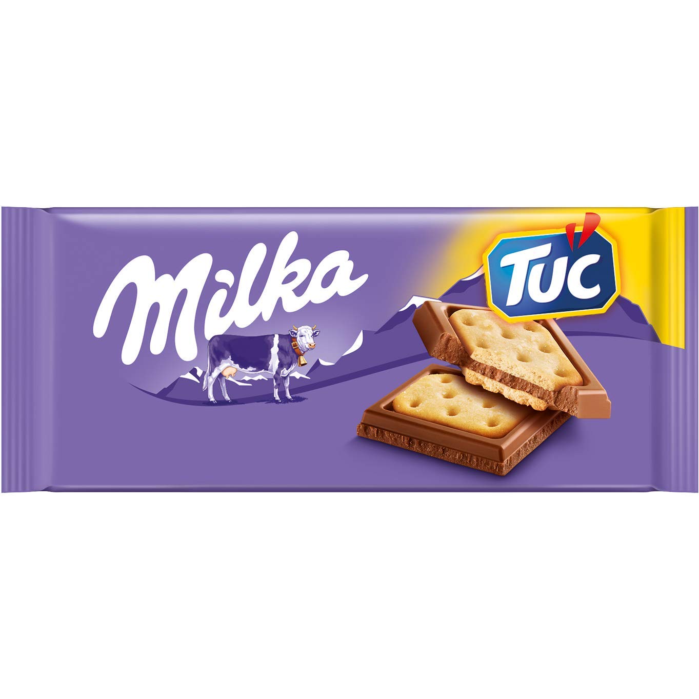 Milka Chocolate and Salted TUC Crackers Bar, 3.07oz (Imported from