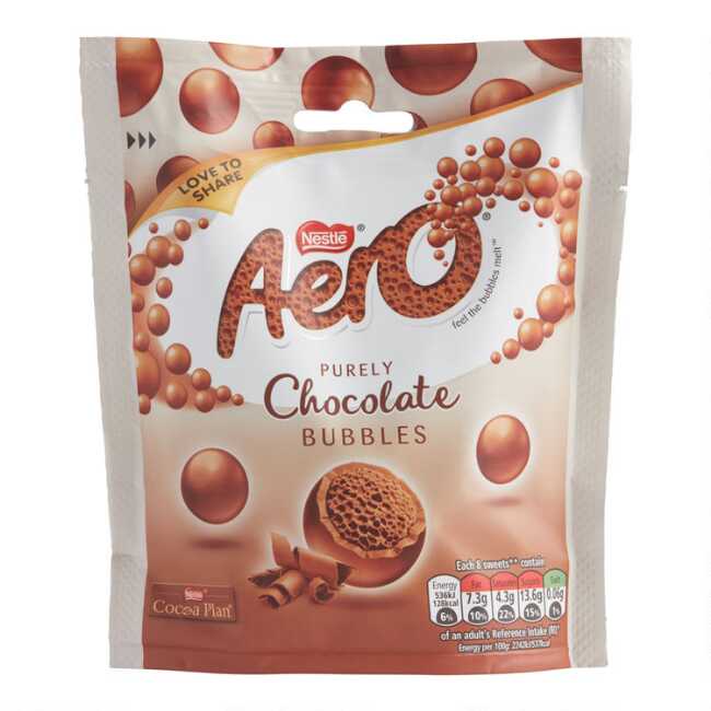 Nestle Aero Purely Chocolate Bubbles, 3.6oz (Product of the United Kingdom)
