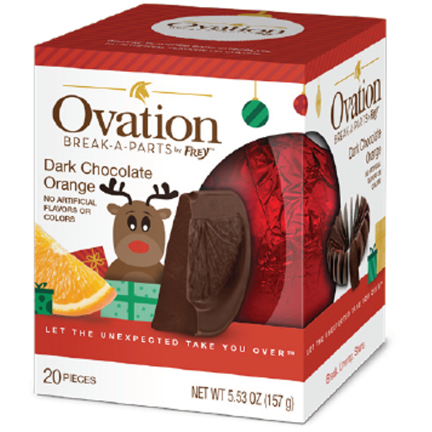 Ovation Break-A-Parts Dark Chocolate Orange by Frey, 5.53oz