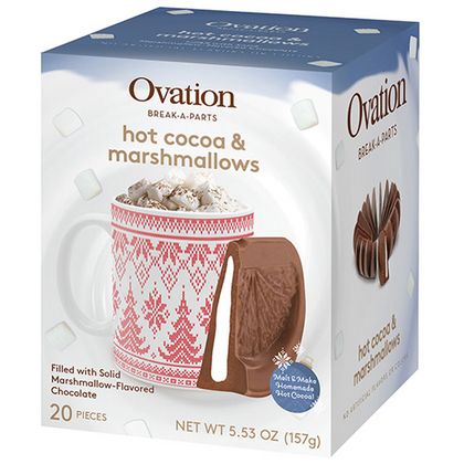 Ovation Break-A-Part Hot Cocoa & Marshmallows, 5.53oz