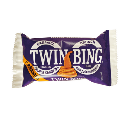 Twin Bing Caramel Candy Bar By Palmer Candy, 1 7/8 oz