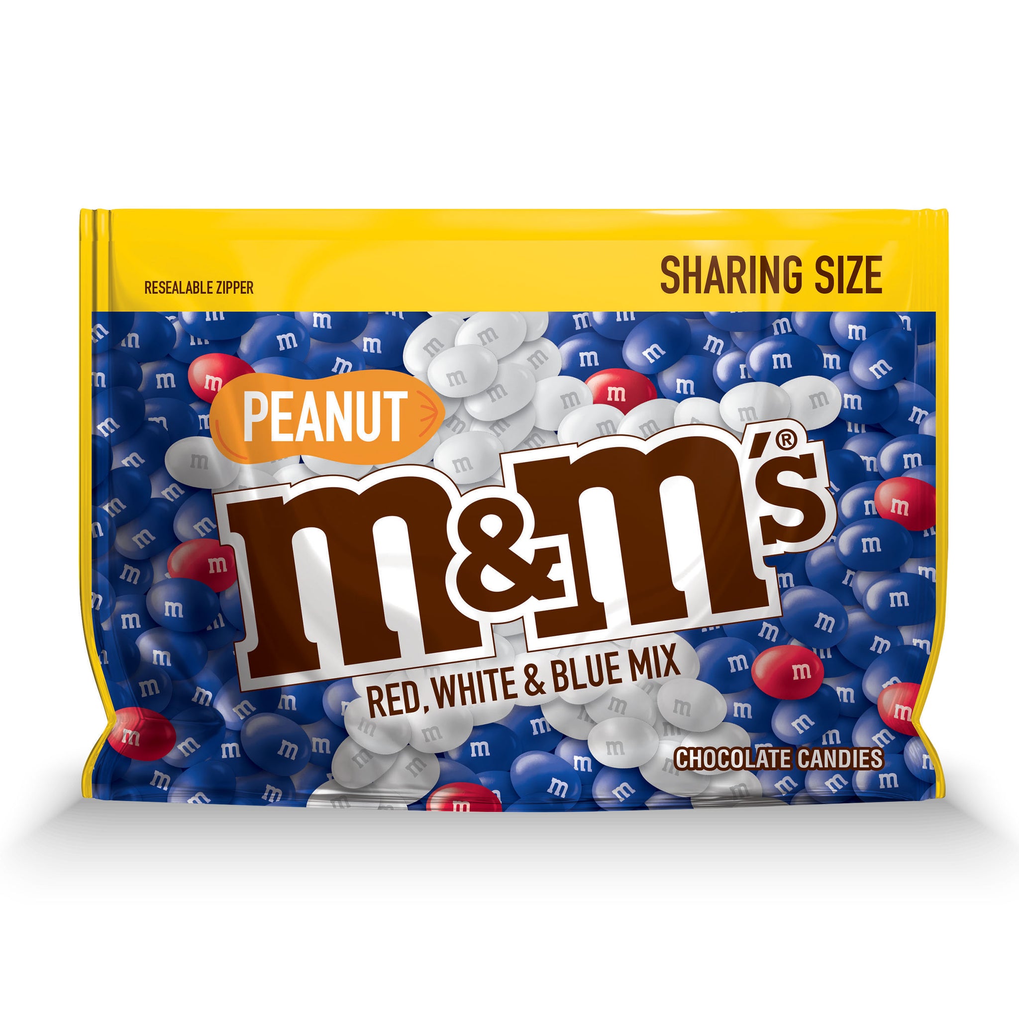  M&M's Red, White & Blue Mix Peanut Chocolate Candy