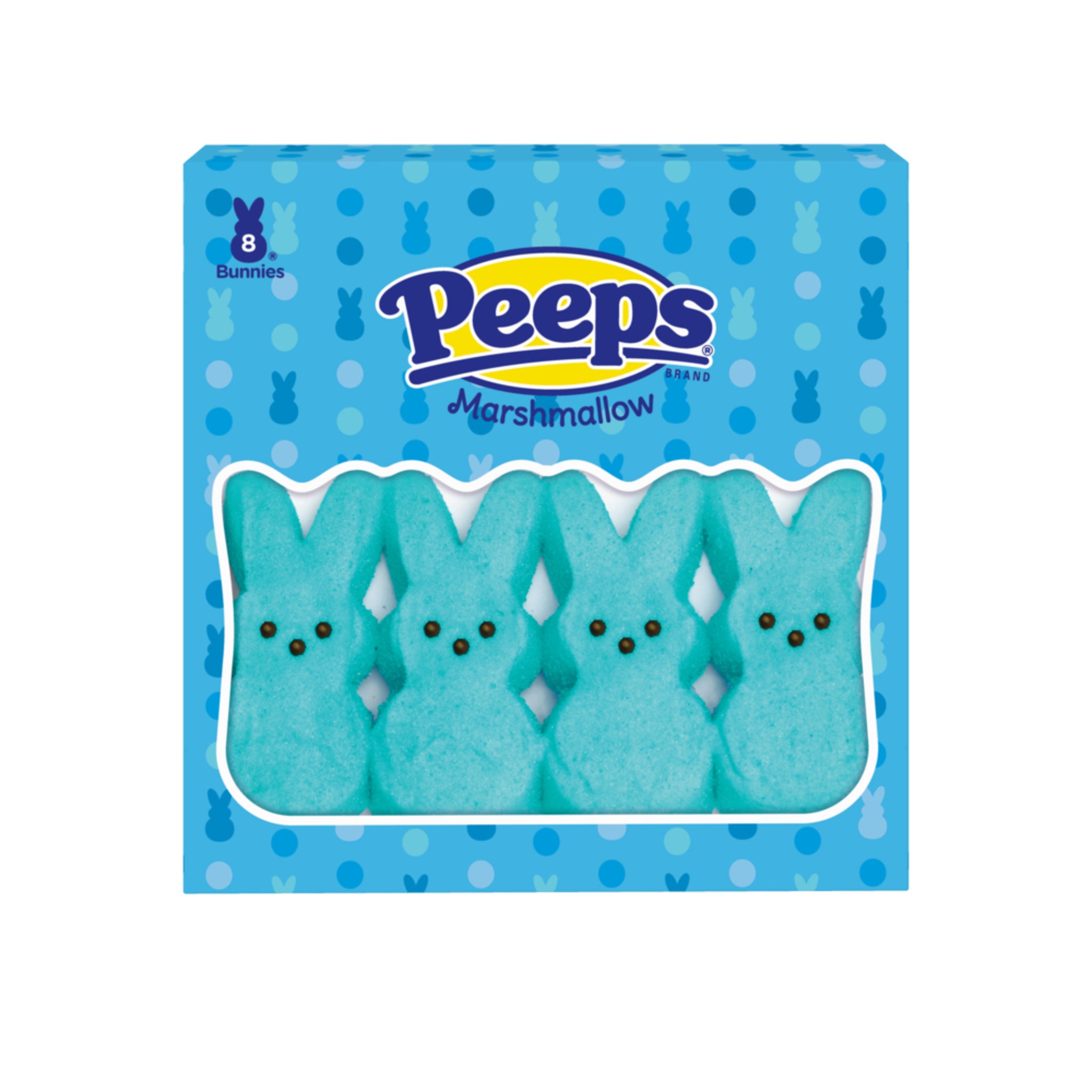 Peeps Marshmallow Blue Bunnies, 8ct/3oz