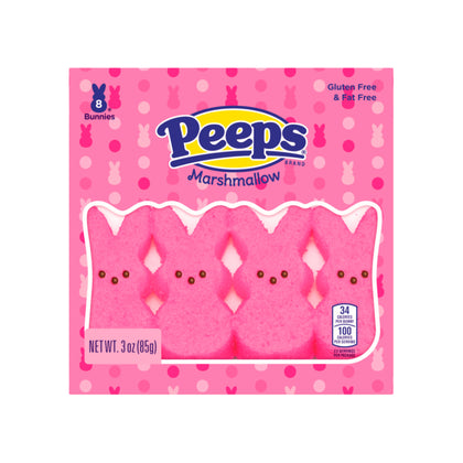 Peeps Marshmallow Pink Bunnies, 8ct/3oz