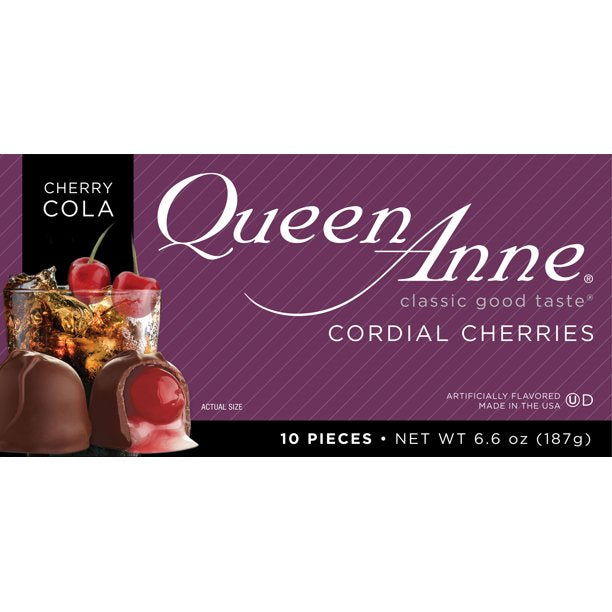 Queen Anne Cordial Cherries Cherry Cola Flavor, 10ct, 6.6oz