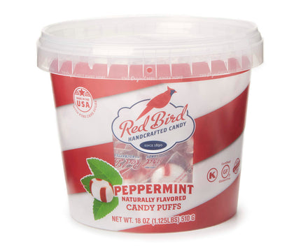 Red Bird Peppermint Puffs Mint Candies, 18oz