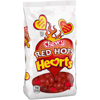Red Hots Hearts Chewy Cinnamon Candy, 11 Oz