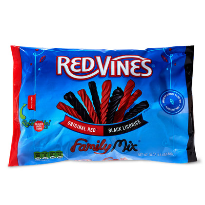 Red Vines Original Red and Black Licorice Family Mix, 30 oz