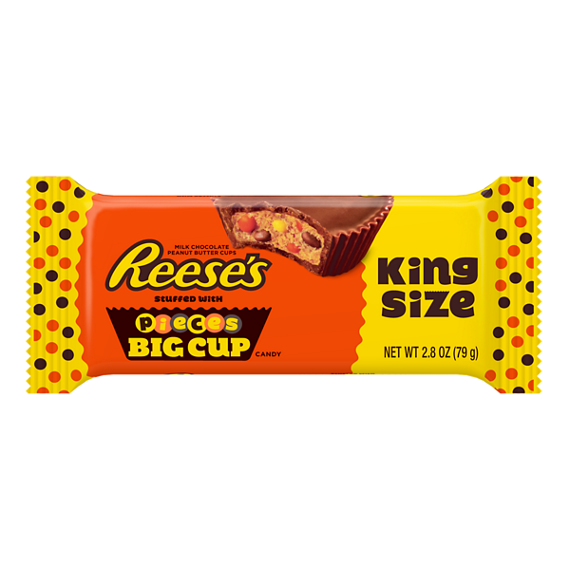 Reese's Big Cup with Pieces Peanut Butter Cups King Size, 2.8 oz