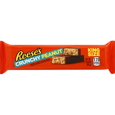 Reese's Crunchy Peanut King Size Bar, 3.2oz