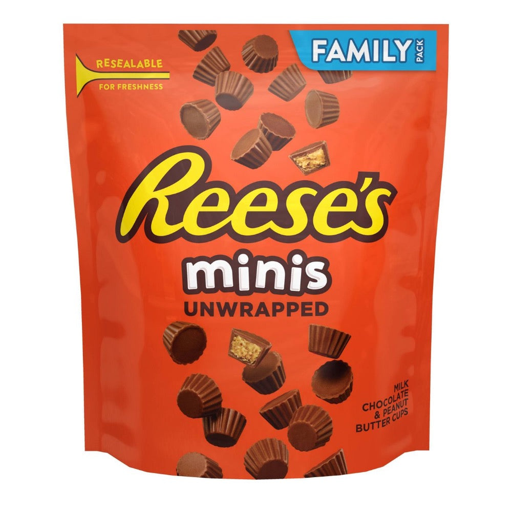 Reese's Minis Unwrapped Peanut Butter Cups, Family Pack, 14oz