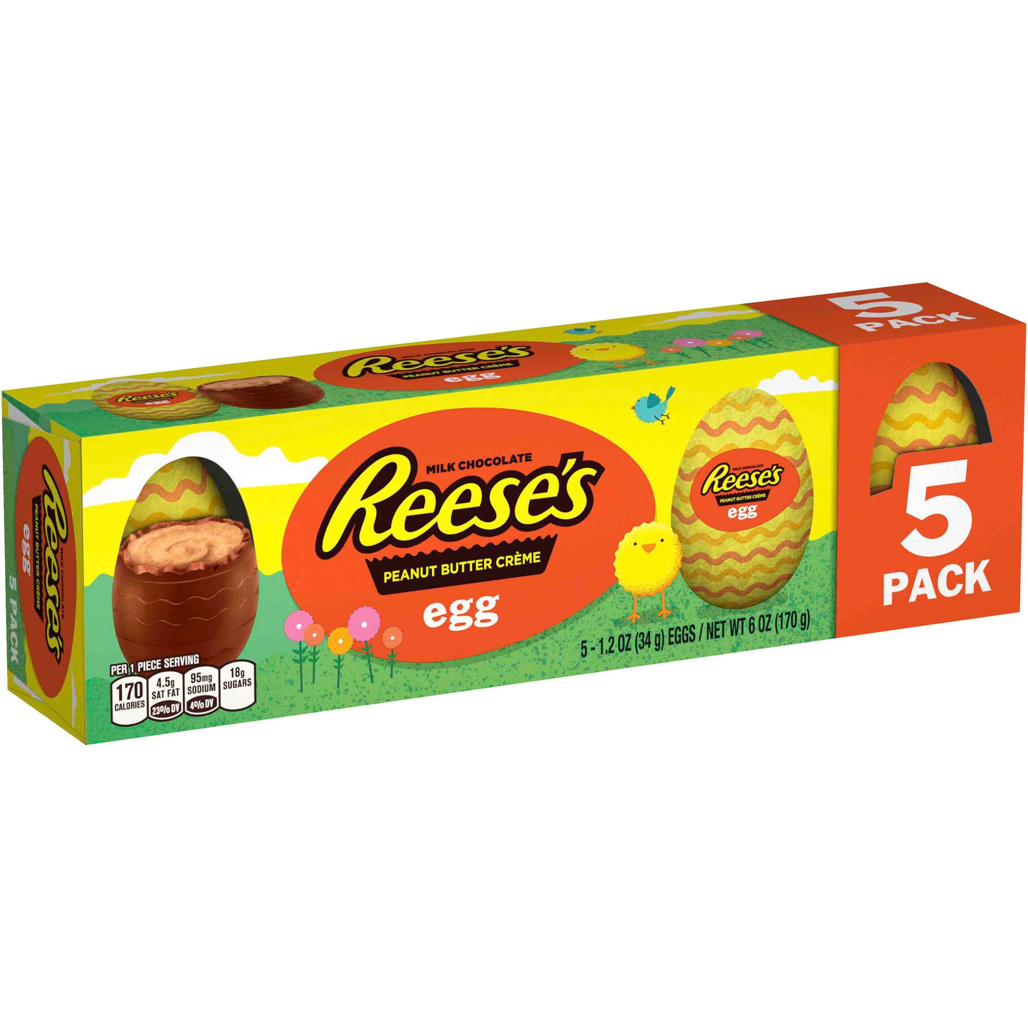 Reese's Peanut Butter Egg, 5ct/6oz
