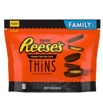 Reese's Dark Thins, Family Size, 12.03oz