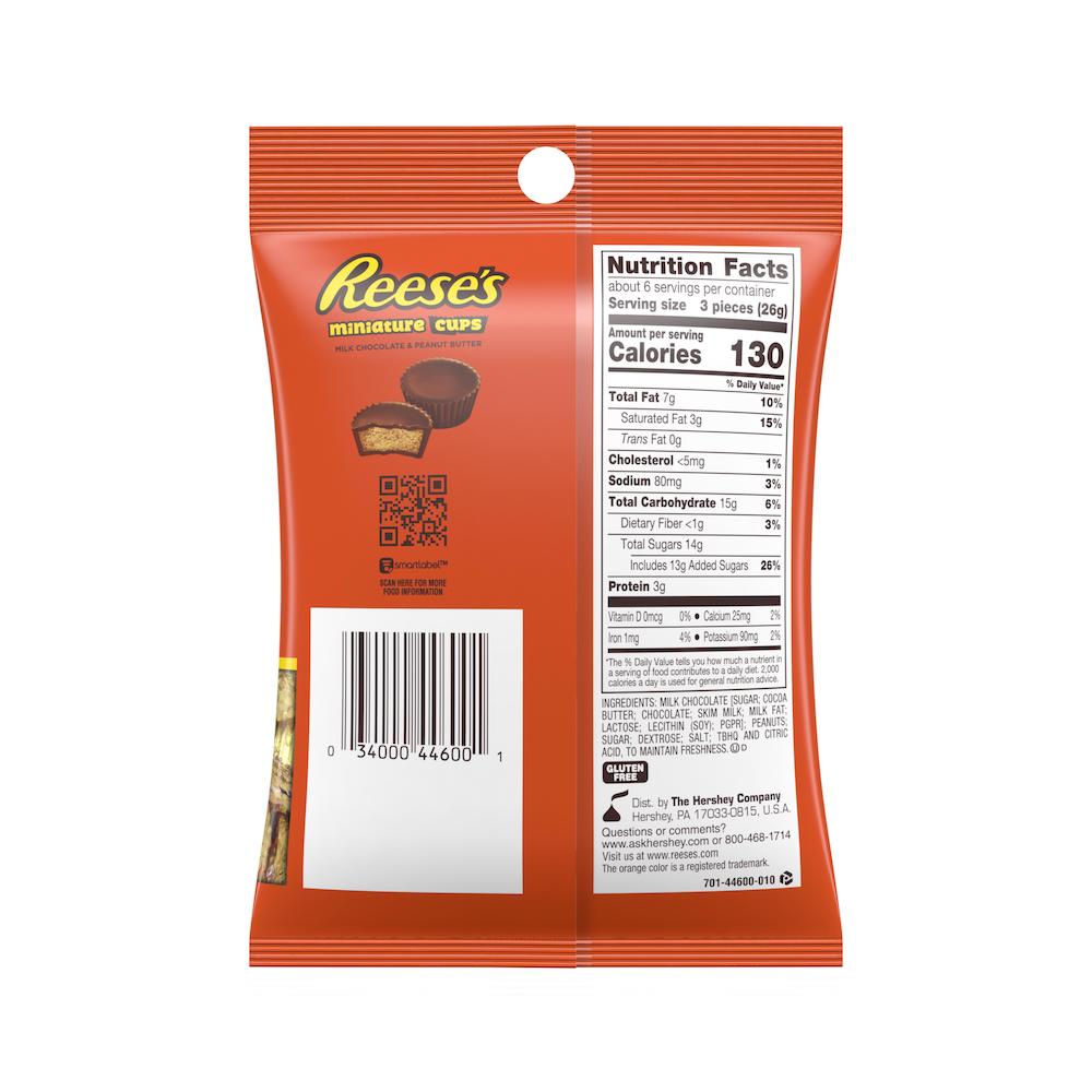 Reese's Peanut Butter Cups Miniatures Candy, 5.3 Oz