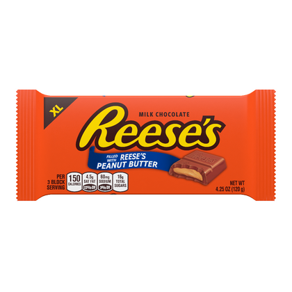 Reese's Milk Chocolate Peanut Butter XL Candy Bar, 4.25oz