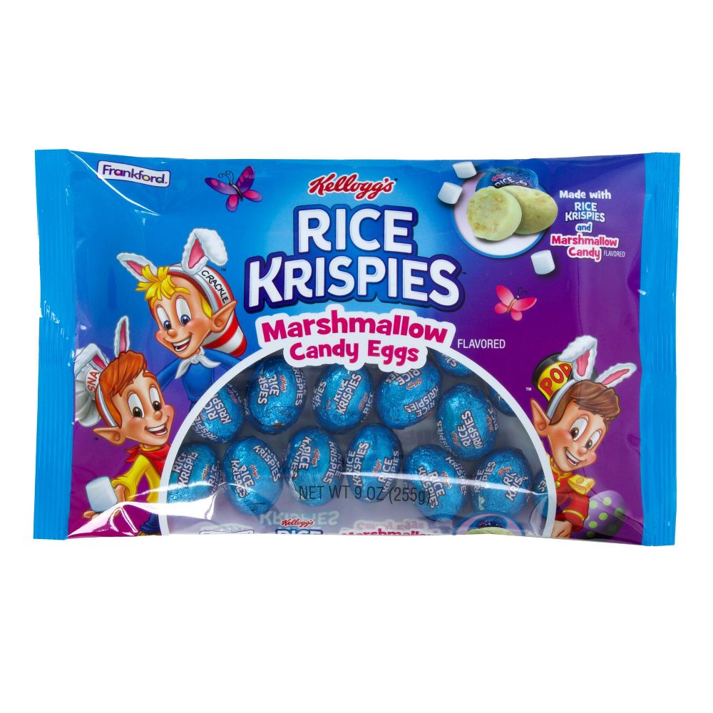 Rice Krispies Marshmallow Flavored Foiled Eggs Bag, 9oz