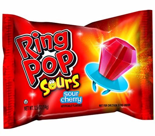 Ring Pop Sours, Sour Cherry, .5oz