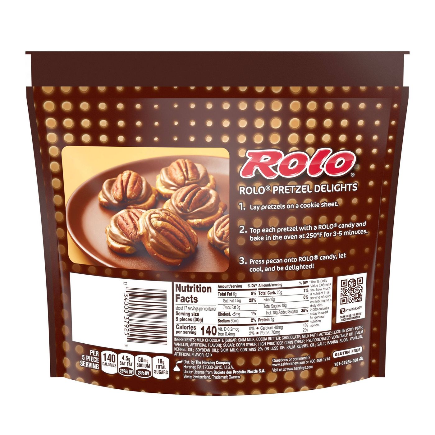 Rolo, Milk Chocolate and Caramel Candy, Family Size, 17.8oz