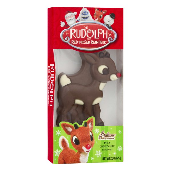 Rudolph the Red-Nosed Reindeer Milk Chocolate Flavored by Palmer, 2.5oz
